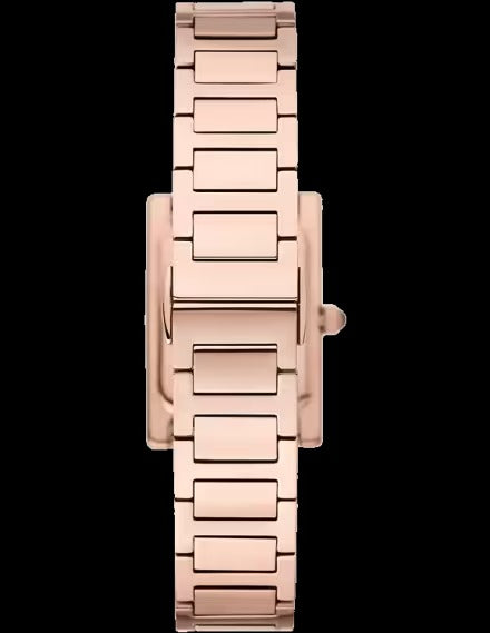 Emporio Armani Genni Green Dial Rose Gold Steel Strap Watch for Women - AR11641
