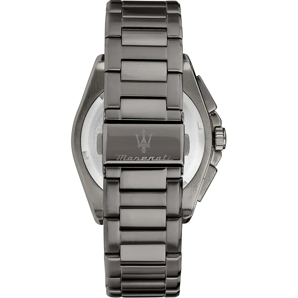 Maserati Velocità Chronograph Blue Dial Black Steel Strap Watch for Men - R8873652004