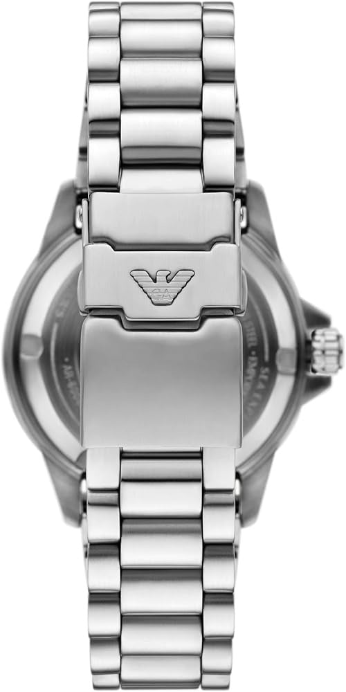 Emporio Armani Sea Explorer Blue Dial Silver Steel Strap Watch for Men - AR60090