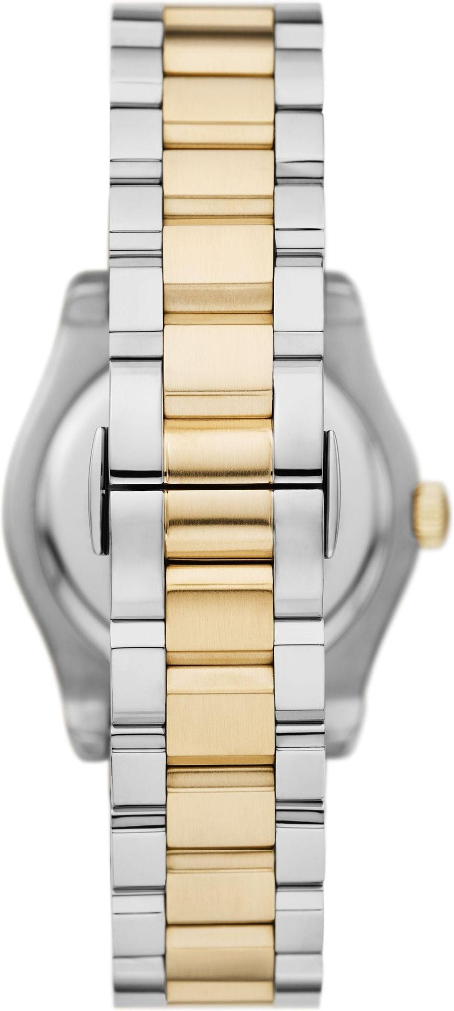 Emporio Armani Federica Mother of Pearl Dial Two Tone Steel Strap Watch for Women - AR11559