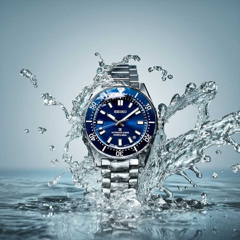 Seiko Prospex 1965 Heritage Diver’s Automatic Blue Dial Silver Steel Strap Watch for Men - SPB451J1