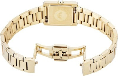 Shop Authentic Emporio Armani Genni Crystals Gold Dial Gold Steel Strap Watch for Women - AR11663 - Luxxuri