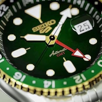 Seiko 5 Sports Forest Green Sunrise Limited Edition Green Dial Silver Steel Strap Watch for Men - SSK050K1