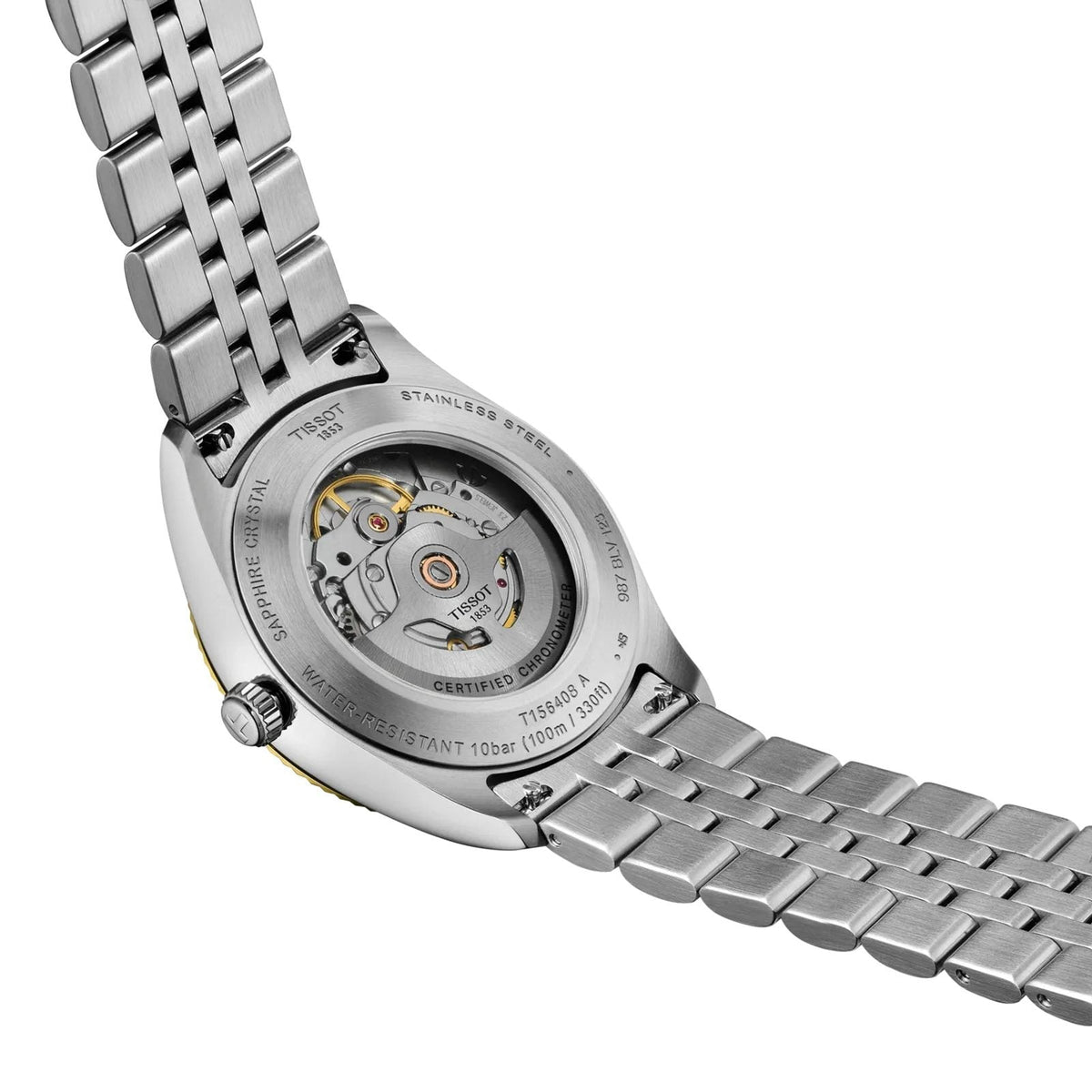 Tissot Ballade Powermatic 80 COSC Green Dial Silver Steel Strap Watch for Men - T156.408.11.093.00