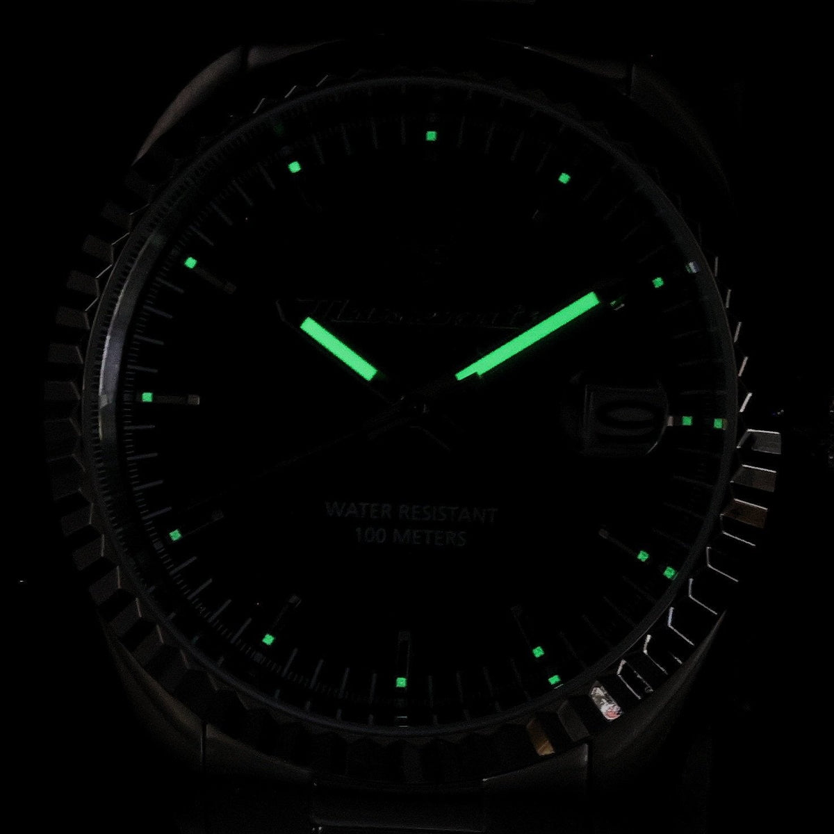 Maserati Competizione Green Dial Silver Steel Strap Watch for Men - R8853100043