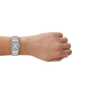 Shop Authentic Emporio Armani Genni Analog Mother of Pearl Dial Silver Steel Strap Watch for Women - AR11662 - Luxxuri