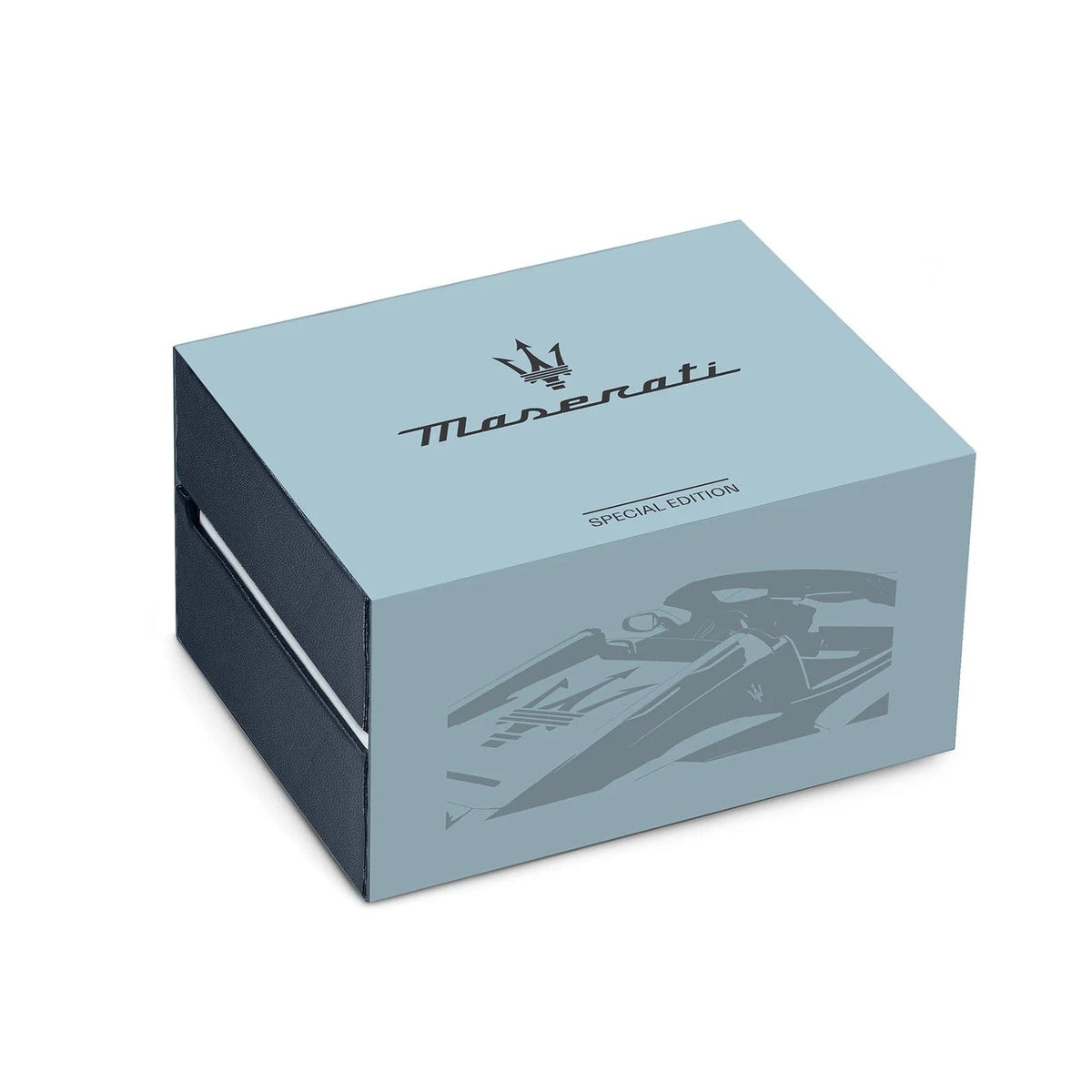 Maserati Velocità Chronograph Blue Dial Black Steel Strap Watch for Men - R8873652004