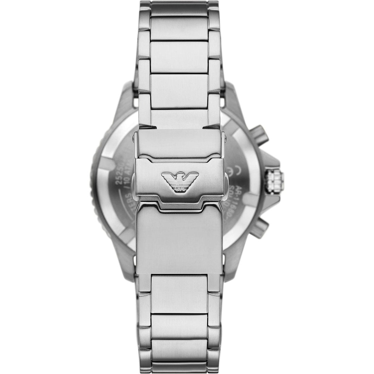 Shop Authentic Emporio Armani World Explorer Chronograph Blue Dial Silver Steel Strap Watch for Men - AR11681 - Luxxuri