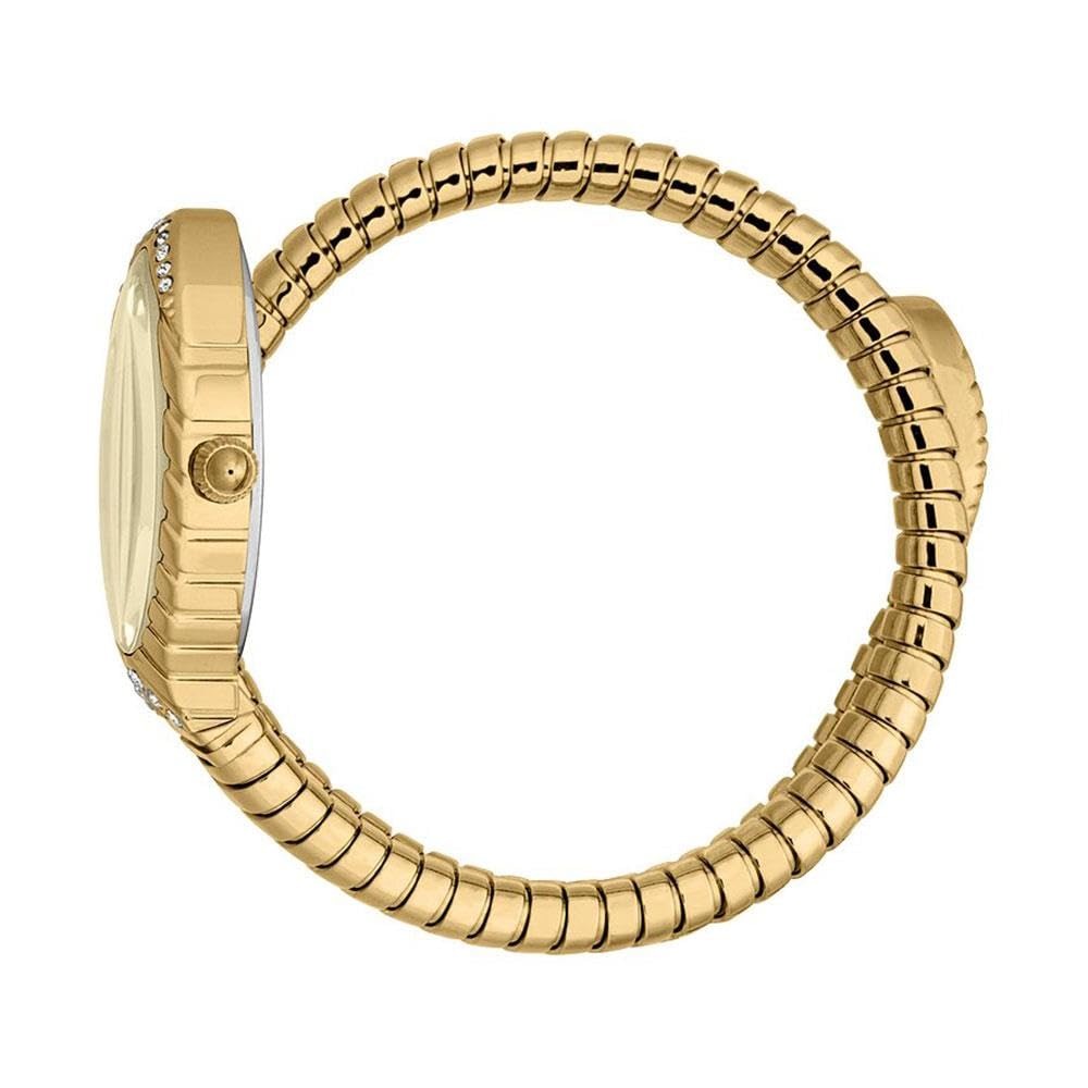Just Cavalli Specchio Gold Dial Gold Steel Strap Watch for Women - JC1L322M0025