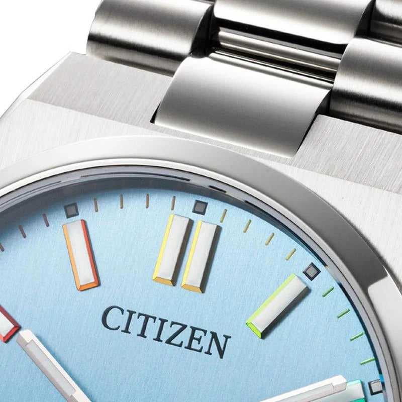 Citizen Tsuyosa Automatic Turquoise Blue Dial Silver Steel Strap Watch for Men - NJ0151-53L