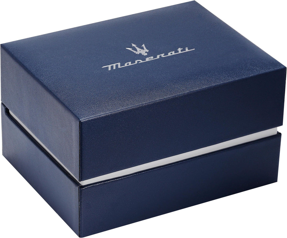Maserati Successo Chronograph Green Dial Silver Steel Strap Watch for Men - R8873621043