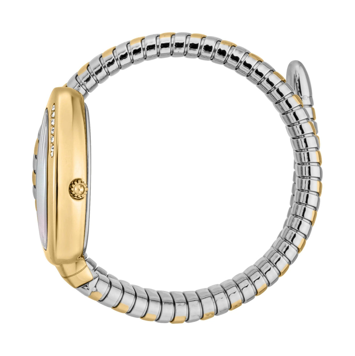 Just Cavalli Glam Evo 5 Mother of Pearl Dial Two Tone Steel Strap Watch for Women - JC1L227M0065
