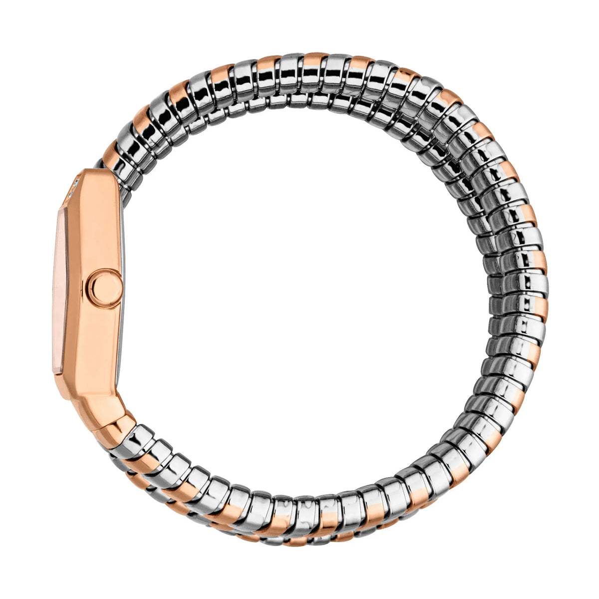 Just Cavalli Romina Rose Gold Dial Two Tone Steel Strap Watch for Women - JC1L395M0065