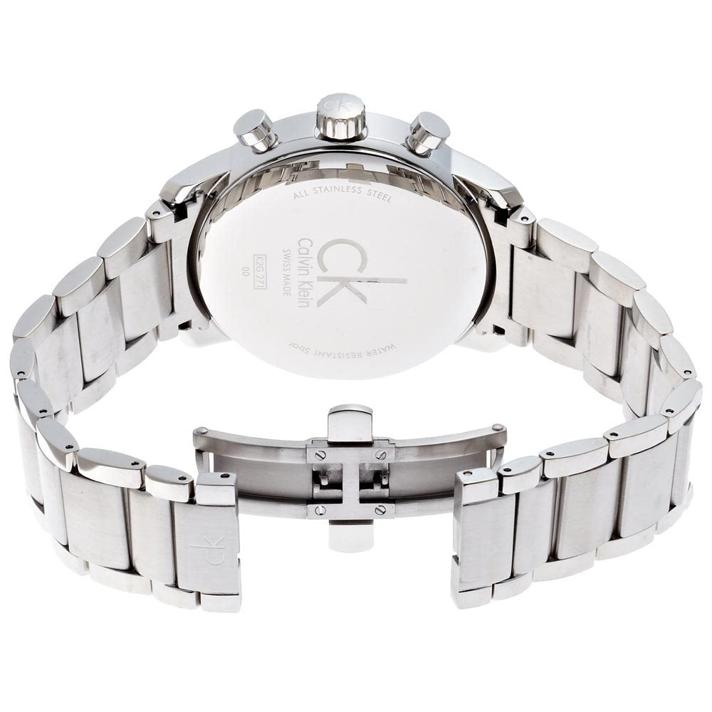 Shop Authentic Calvin Klein City Chronograph Blue Dial Silver Steel Strap Watch for Men - K2G2714N - Luxxuri