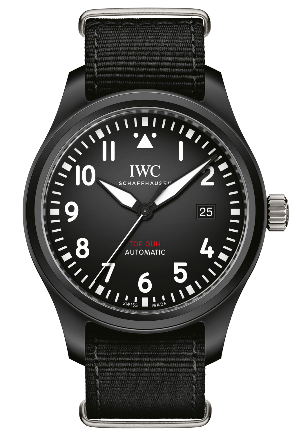 Shop Authentic IWC Pilot Watch Chronograph Top Gun Edition Black Dial Black Nylon Strap Watch for Men - IW326901 - Luxxuri
