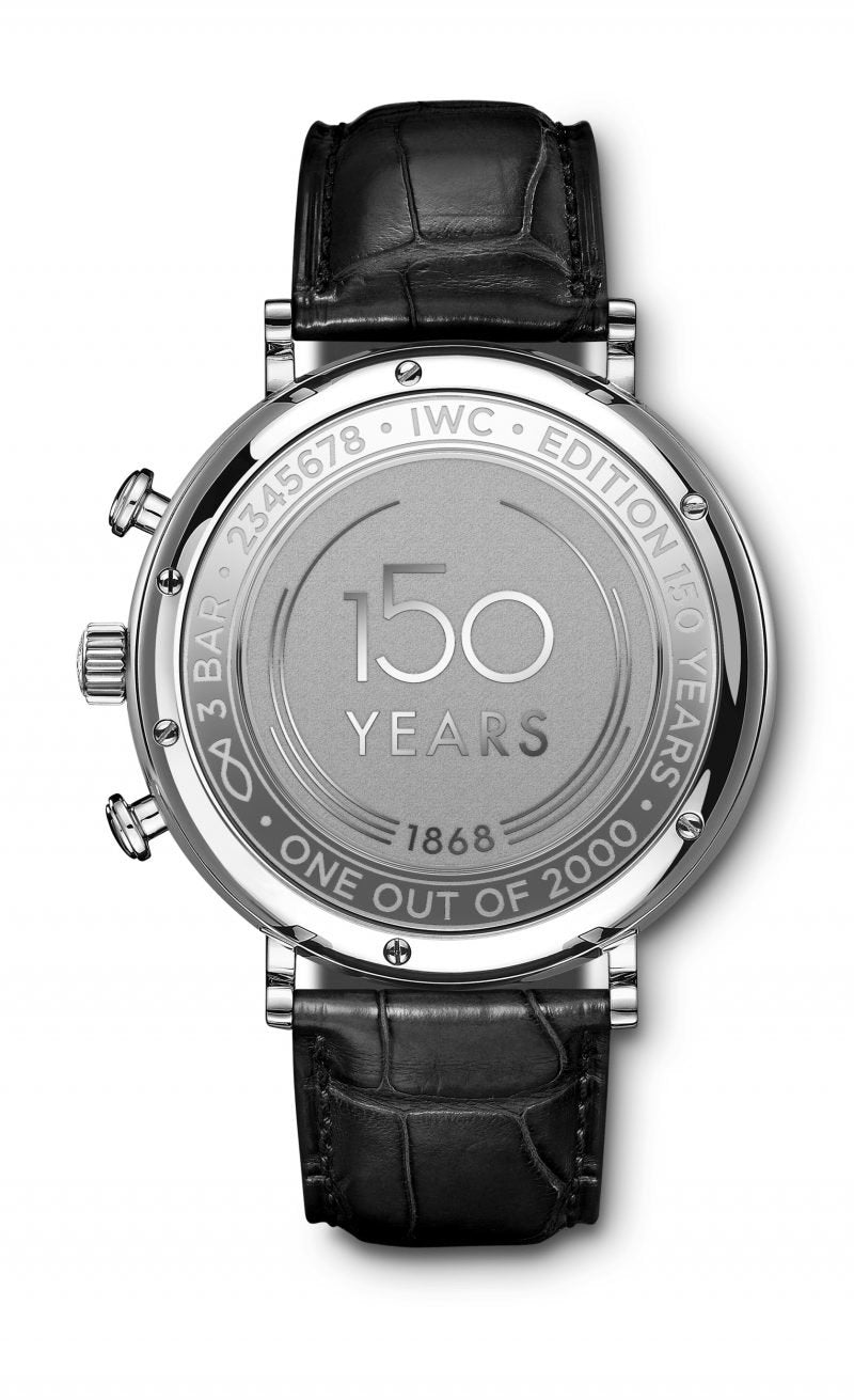 Shop Authentic IWC Portofino Chronograph Blue Dial Black Leather Strap Watch for Men - IW391023 - Luxxuri