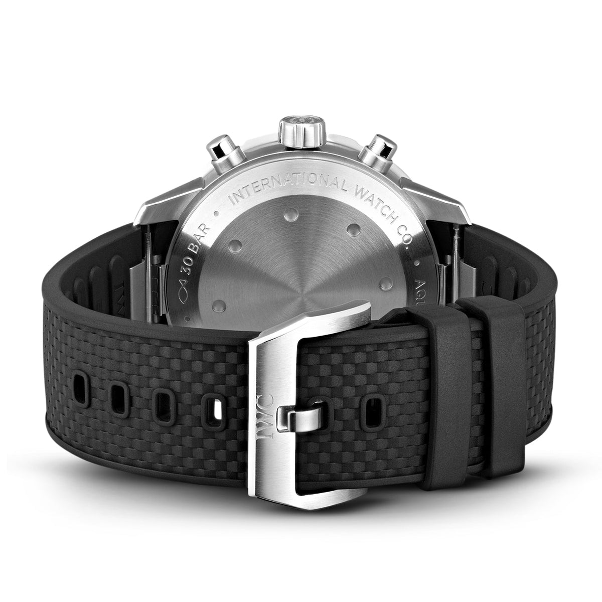 Shop Authentic IWC Aquatimer Chronograph Black Dial Black Leather Strap Watch for Men - IW376803 - Luxxuri