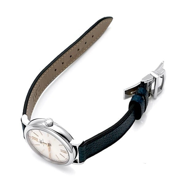 Shop Authentic IWC Portofino Automatic Silver Dial Blue Leather Strap Watch for Women - IW357411 - Luxxuri