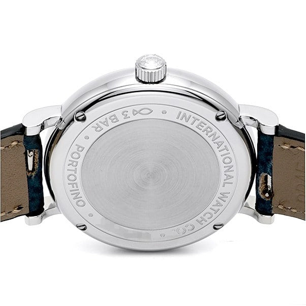 Shop Authentic IWC Portofino Automatic Silver Dial Blue Leather Strap Watch for Women - IW357411 - Luxxuri