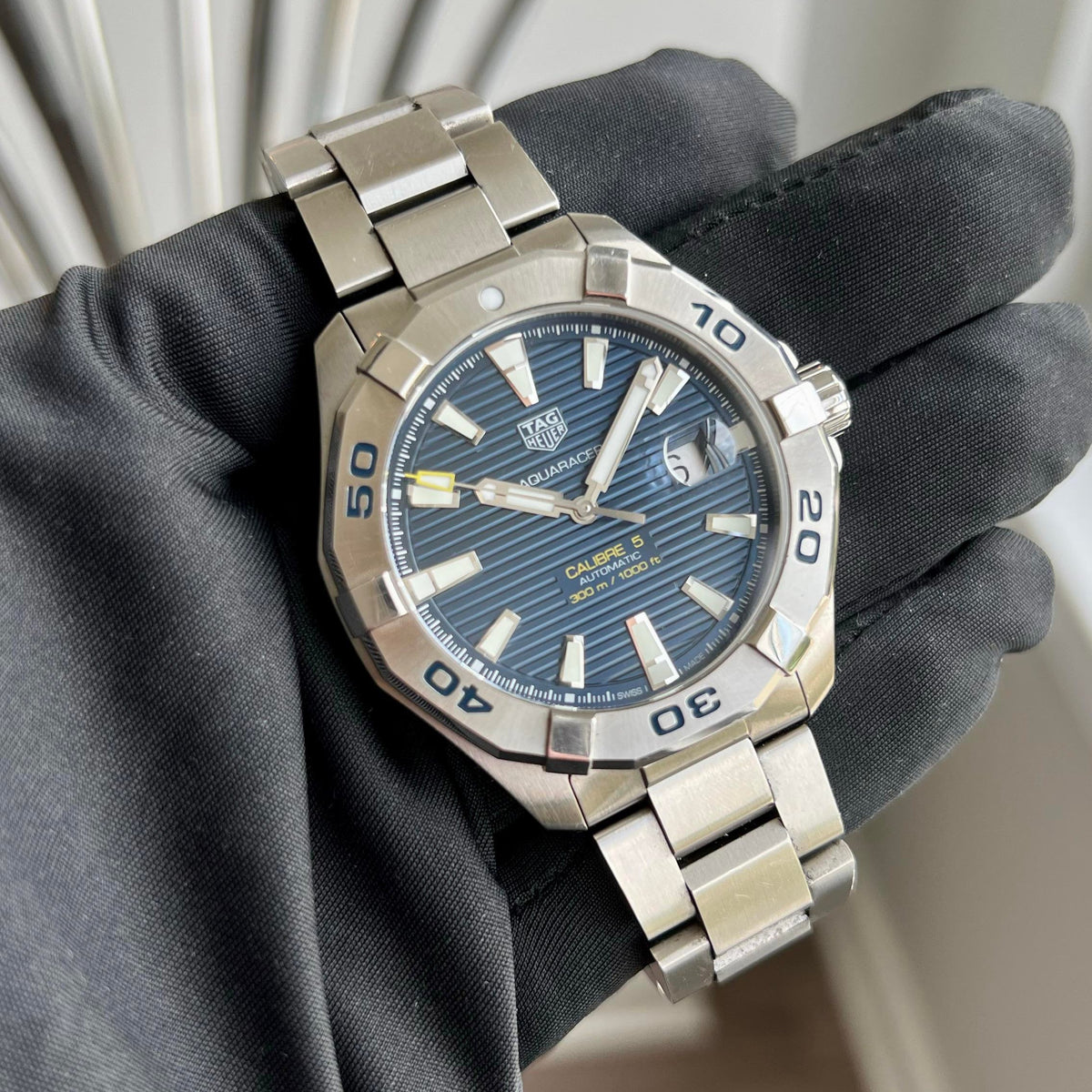 Shop Authentic Tag Heuer Aquaracer Blue Dial Watch for Men - WAY2012.BA0927 - Luxxuri
