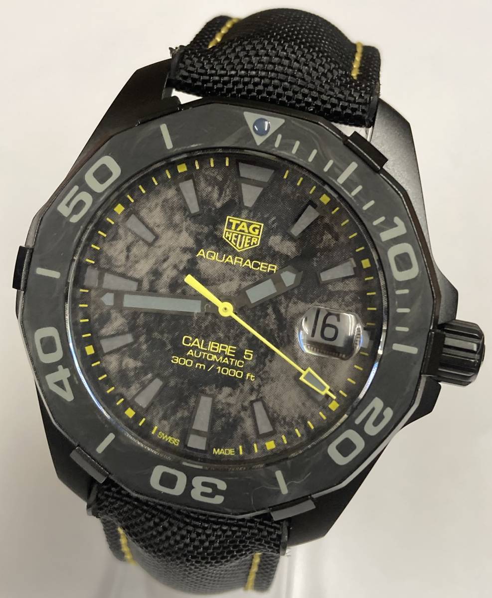 Shop Authentic Tag Heuer Aquaracer Carbon Dial Watch for Men - WBD218B.FC6446 - Luxxuri