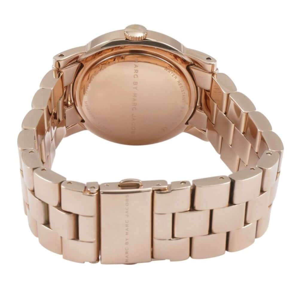 Shop Authentic Marc Jacobs Amy White Dial Rose Gold Steel Strap Watch for Women - MBM3077 - Luxxuri