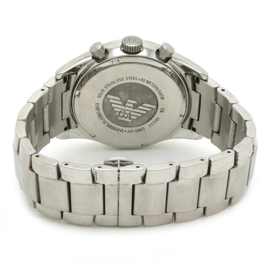 Shop Authentic Emporio Armani Sportivo Chronograph Silver Dial Silver Steel Strap Watch For Men - AR5963 - Luxxuri