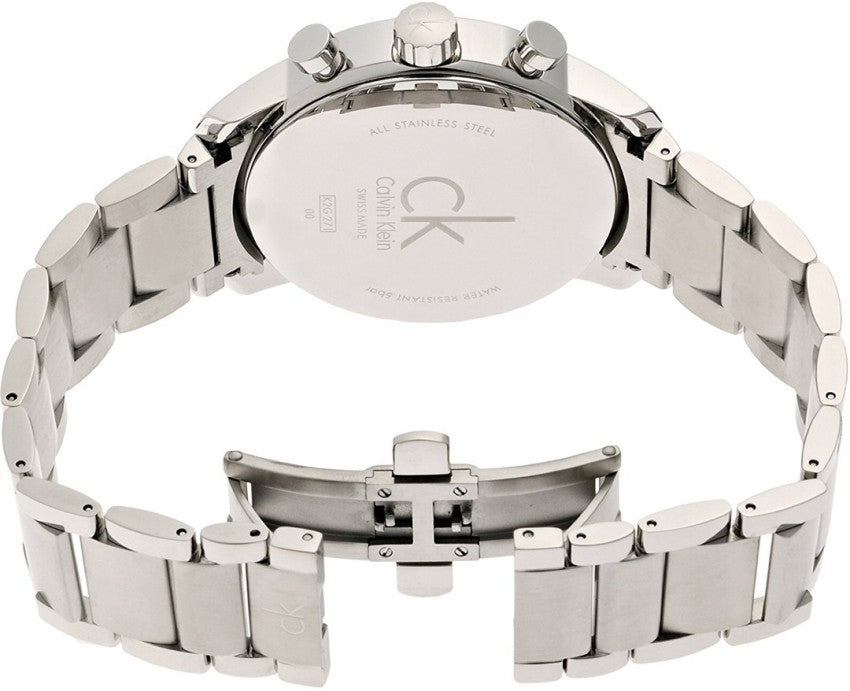 Shop Authentic Calvin Klein City Chronograph Blue Dial Silver Steel Strap Watch for Men - K2G2714N - Luxxuri