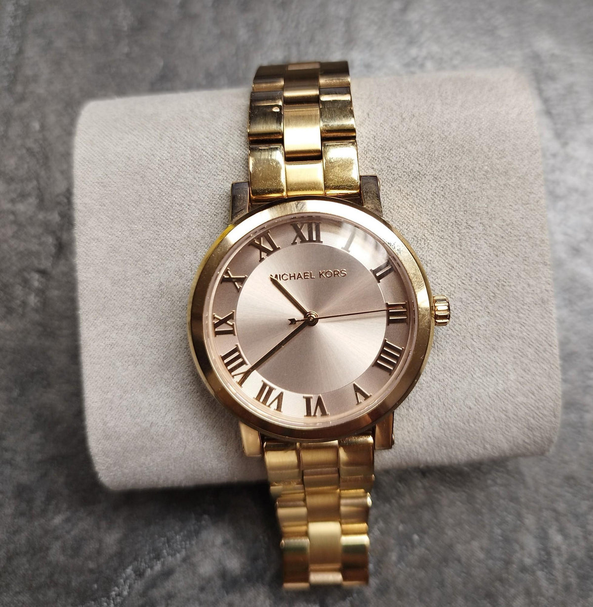 Shop Authentic Michael Kors Norie Rose Gold Dial Rose Gold Steel Strap Watch for Women - MK3561 - Luxxuri