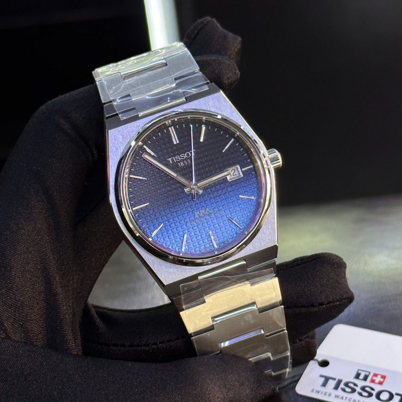 Shop Authentic Tissot Powermatic 80 Automatic Gradient Blue Dial Silver Steel Strap Watch for Men - T137.407.11.051.01 - Luxxuri