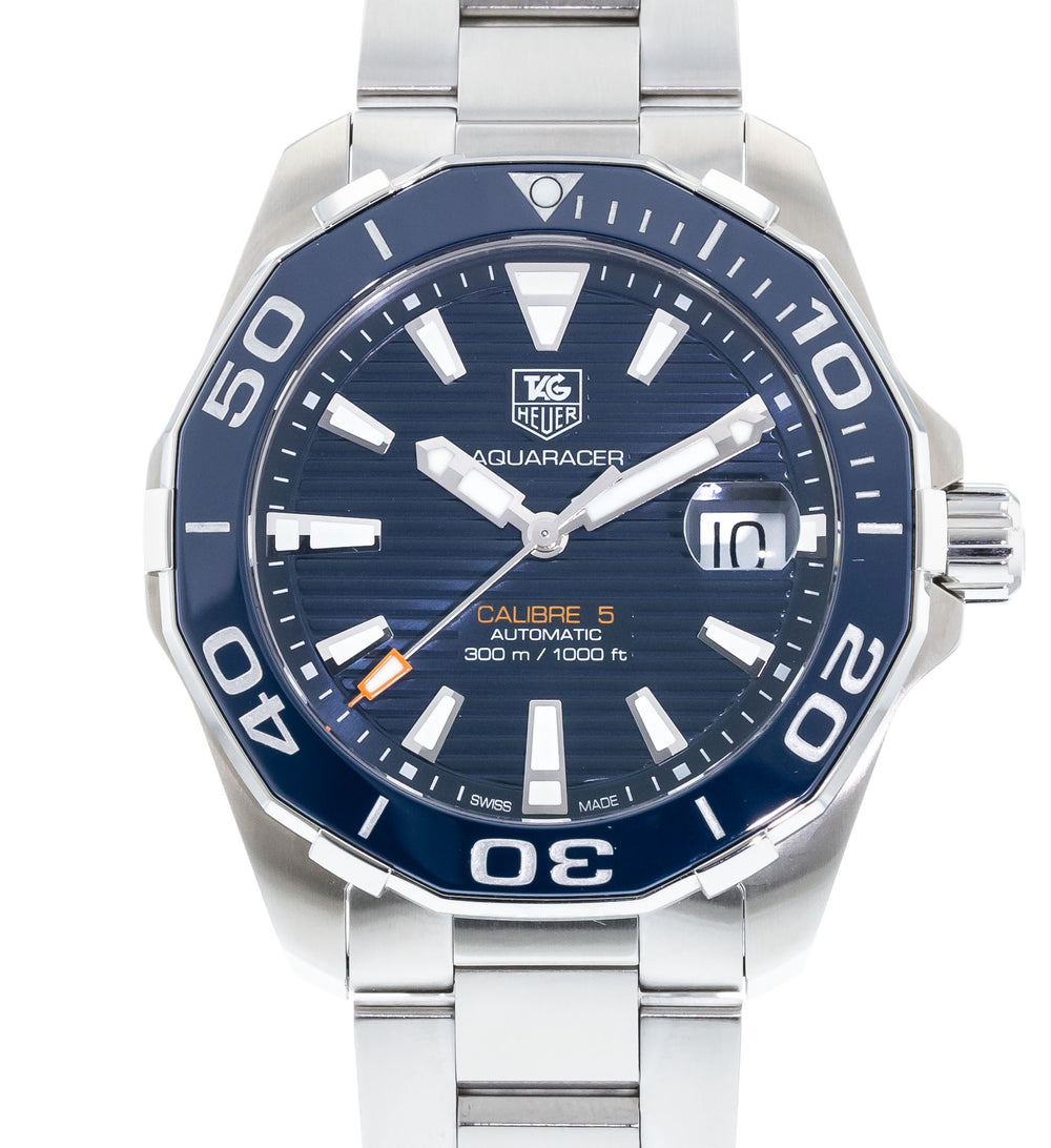 Shop Authentic Tag Heuer Aquaracer Blue Dial Watch for Men - WAY211C.BA0928 - Luxxuri