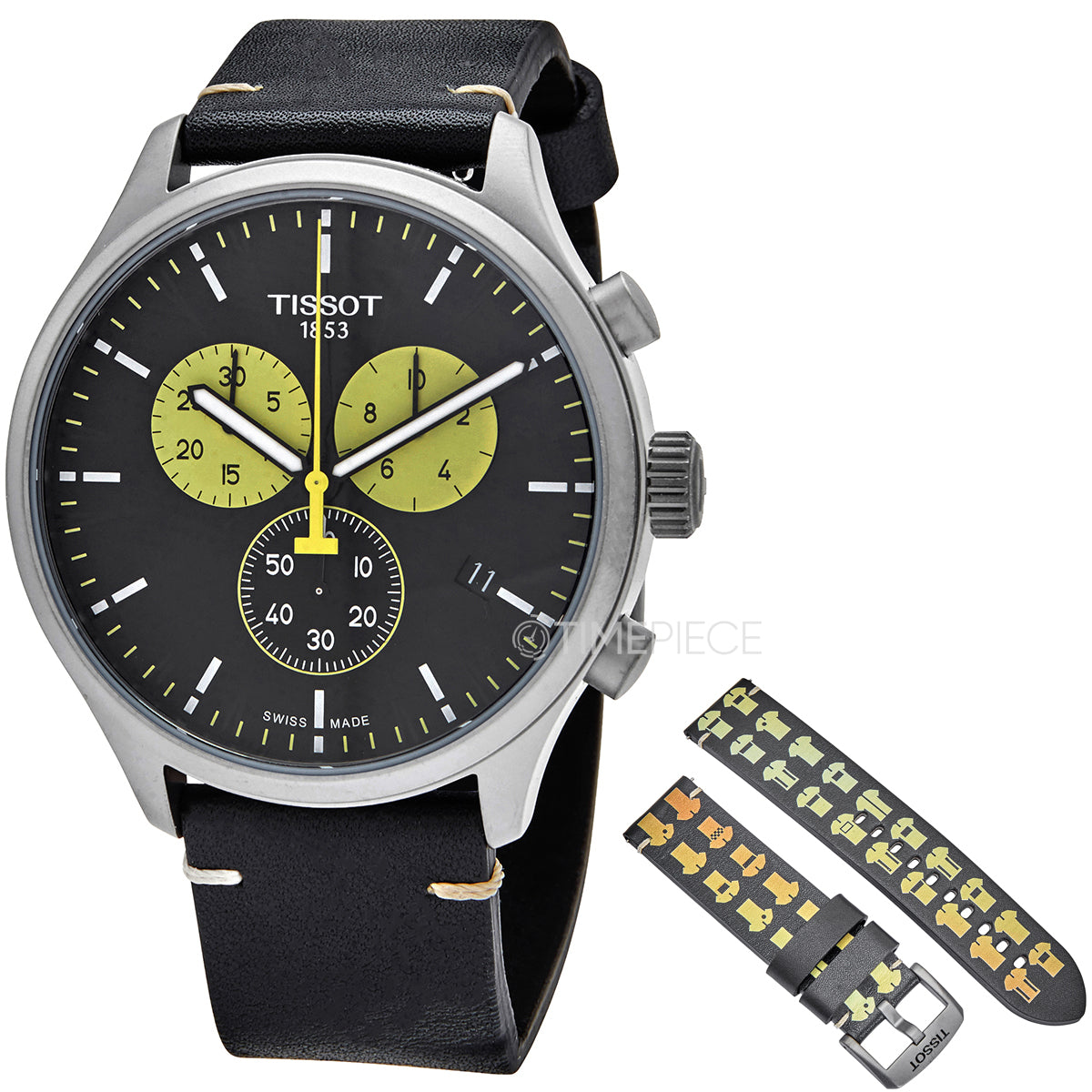 Shop Authentic Tissot Chrono XL Tour De France Special Edition Black Dial Black Leather Strap Watch for Men - T116.617.36.051.11 - Luxxuri