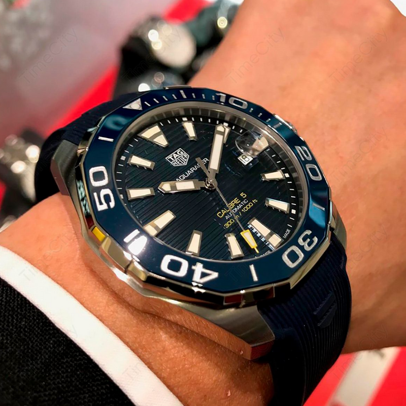 Shop Authentic Tag Heuer Aquaracer Blue Dial Watch for Men - WAY201B.FT6150 - Luxxuri