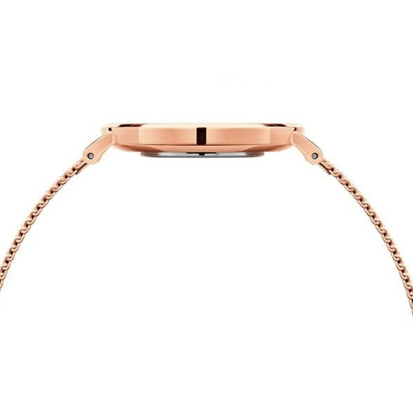 Shop Authentic Daniel Wellington Petite Rose Gold Dial Rose Gold Mesh Bracelet Watch For Women - DW00100470 - Luxxuri
