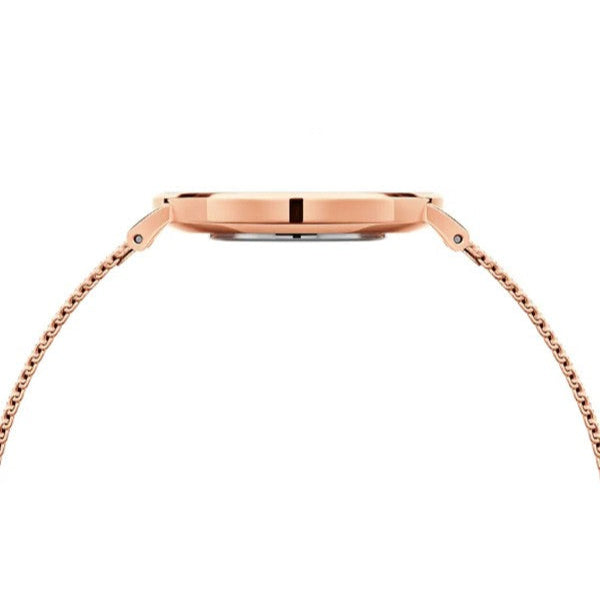 Shop Authentic Daniel Wellington Petite Amber Brown Dial Gold Mesh Strap Watch For Women - DW00100476 - Luxxuri
