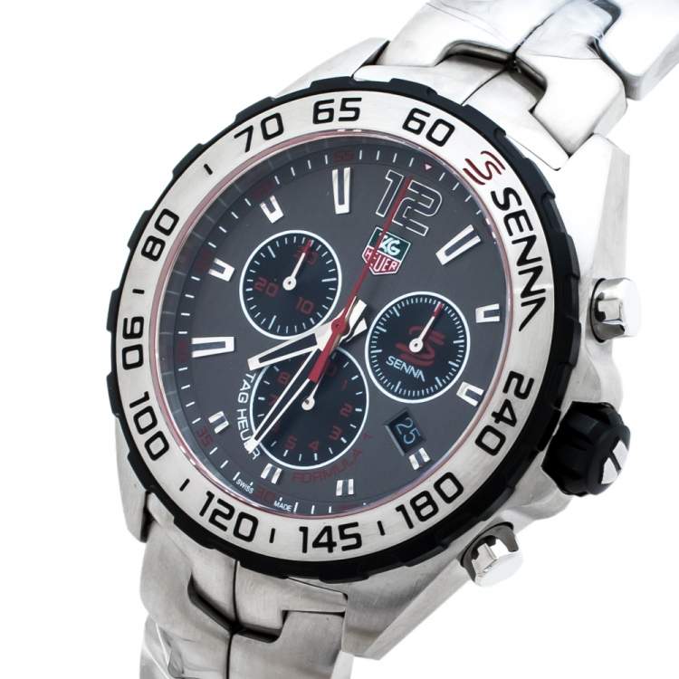 Shop Authentic Tag Heuer Formula 1 Special Edition Chronograph Grey Dial Silver Steel Strap Watch for Men - CAZ1012.BA0883 - Luxxuri