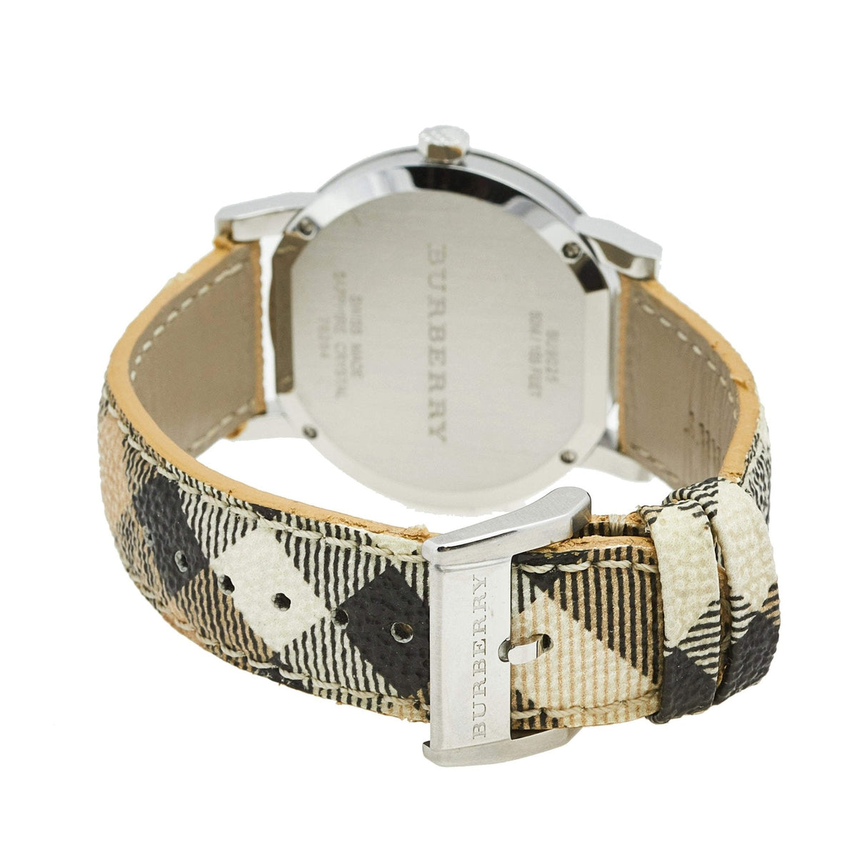 Shop Authentic Burberry The City Silver Dial Brown Leather Strap Watch for Women - BU9025 - Luxxuri