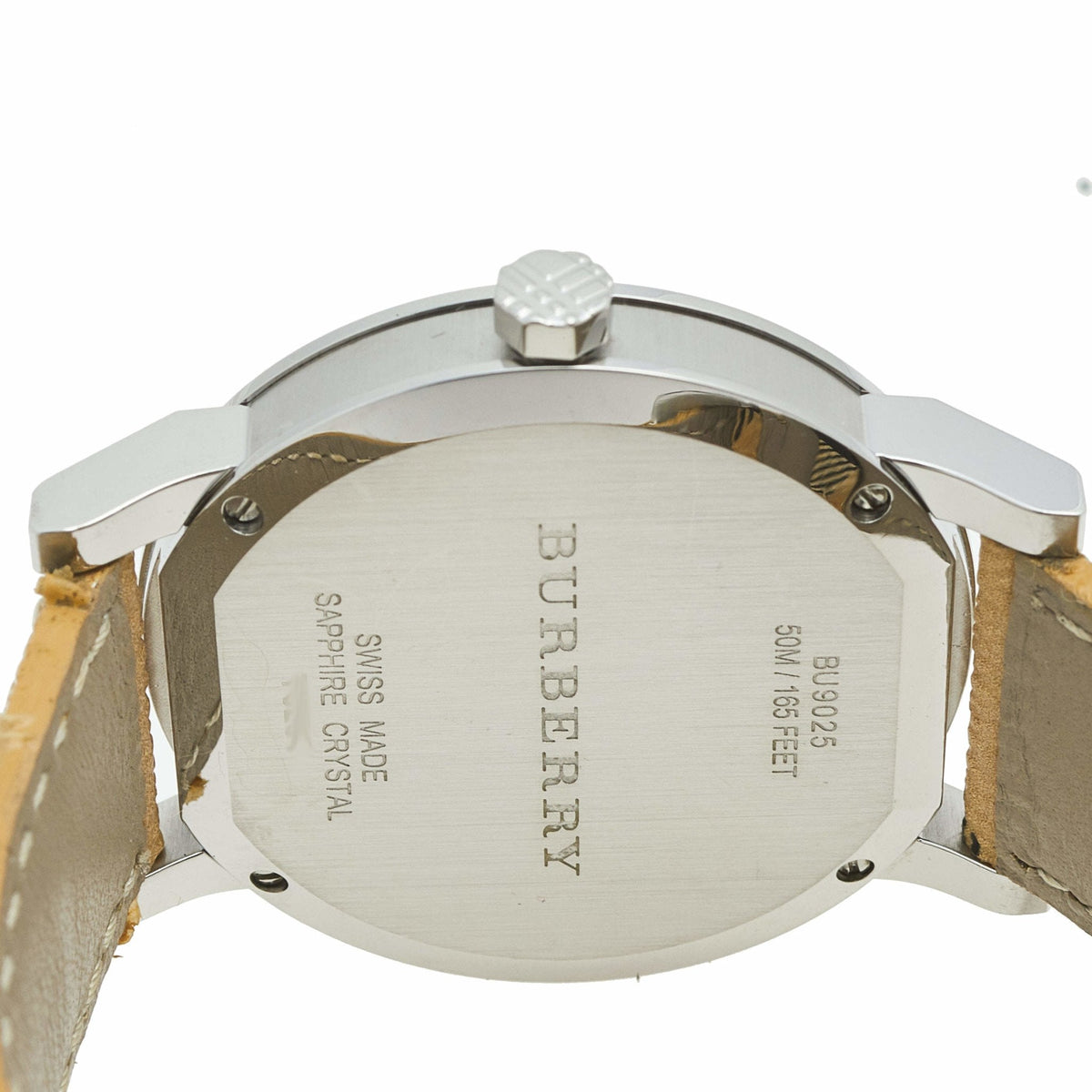 Shop Authentic Burberry The City Silver Dial Brown Leather Strap Watch for Women - BU9025 - Luxxuri