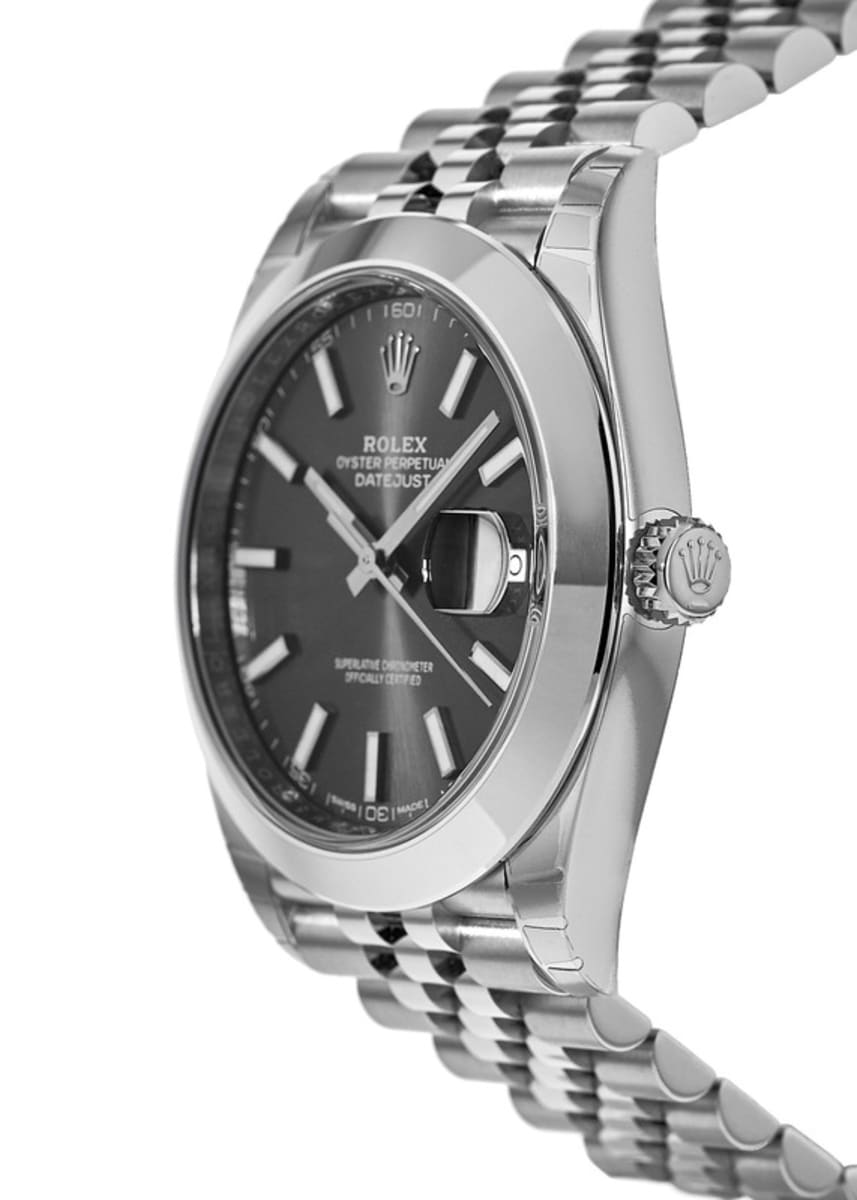 Shop Authentic Rolex Datejust 41 Oyster Grey Dial Silver Oystersteel Bracelet Watch for Men - M126300-0008 - Luxxuri