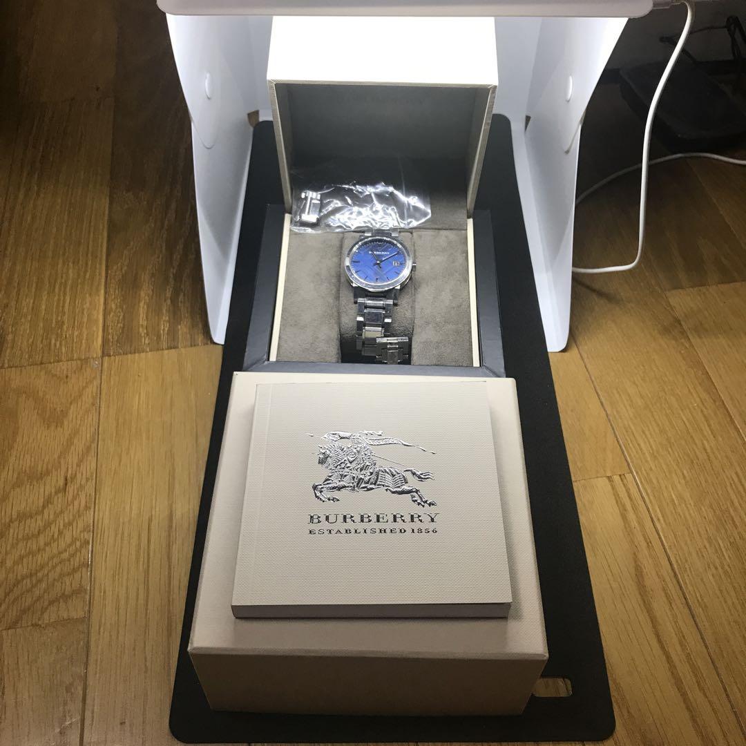 Shop Authentic Burberry The City Blue Dial Silver Steel Strap Watch for Men - BU9031 - Luxxuri
