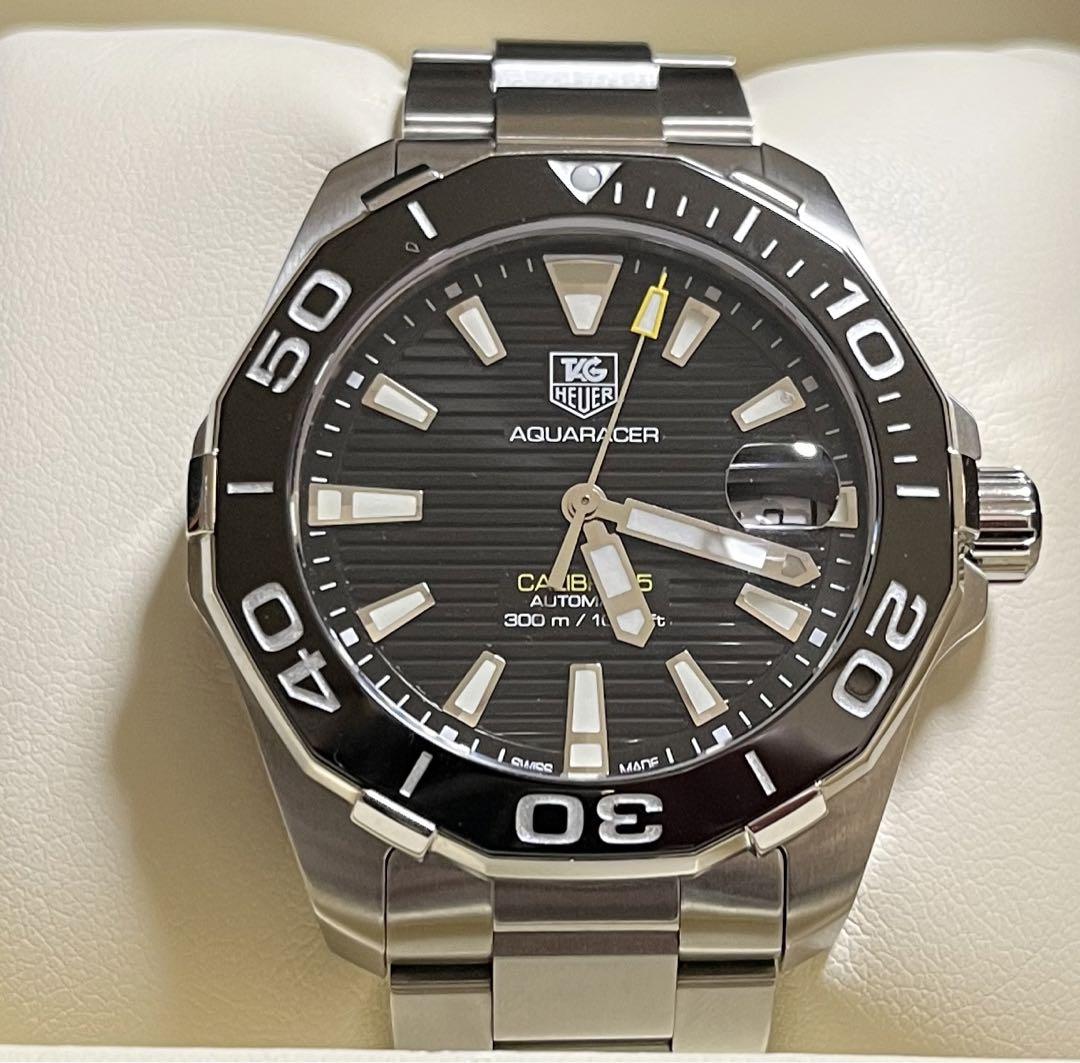 Shop Authentic Tag Heuer Aquaracer Black Dial Watch for Men - WAY211A.BA0928 - Luxxuri