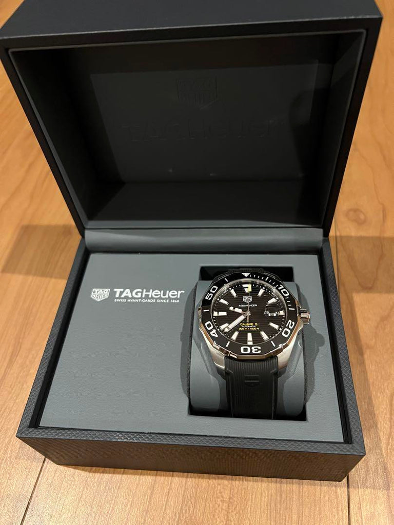 Shop Authentic Tag Heuer Aquaracer Black Dial Watch for Men - WAY211A.FT6151 - Luxxuri