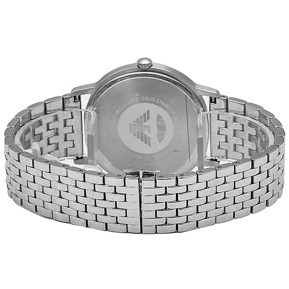 Shop Authentic Emporio Armani Kappa Quartz Grey Dial Silver Mesh Bracelet Watch For Men - AR11068 - Luxxuri