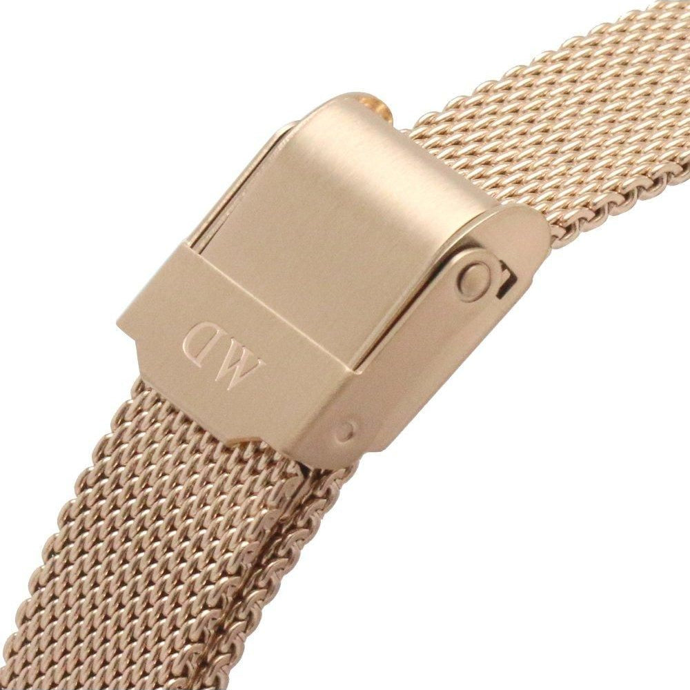 Shop Authentic Daniel Wellington Petite Amber Brown Dial Gold Mesh Strap Watch For Women - DW00100476 - Luxxuri