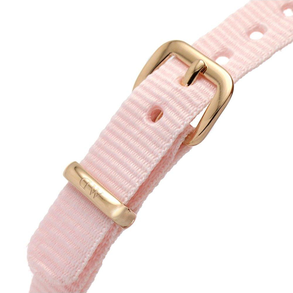 Shop Authentic Daniel Wellington Petite Mother of Pearl Pink Dial Pink Nylon Strap Watch For Women - DW00100512 - Luxxuri