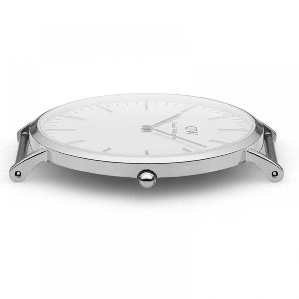 Shop Authentic Daniel Wellington Classic St Mawes White Dial Brown Leather Strap Watch For Men - DW00100021 - Luxxuri