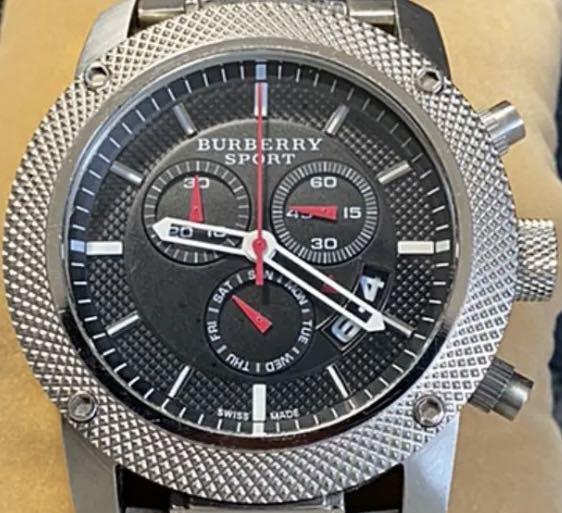 Shop Authentic Burberry Endurance Sport Chronograph Black Dial Black Rubber Strap Watch for Men - BU7700 - Luxxuri