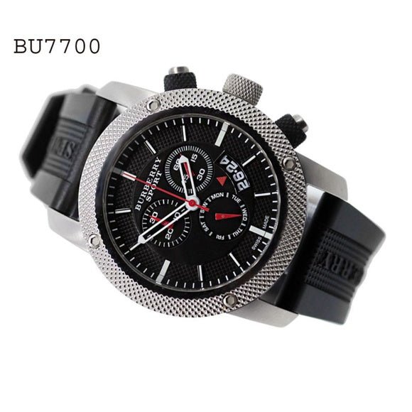 Shop Authentic Burberry Endurance Sport Chronograph Black Dial Black Rubber Strap Watch for Men - BU7700 - Luxxuri