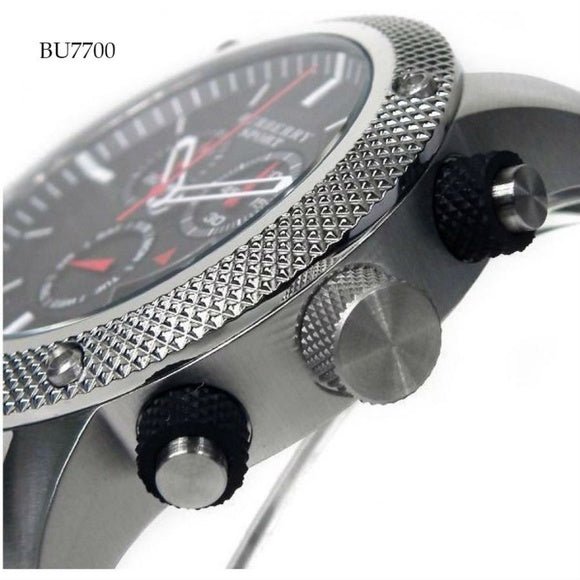 Shop Authentic Burberry Endurance Sport Chronograph Black Dial Black Rubber Strap Watch for Men - BU7700 - Luxxuri