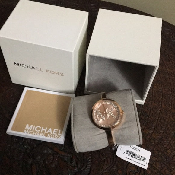Shop Authentic Michael Kors Blakley Crystals Rose Gold Dial Rose Gold Steel Strap Watch for Women - MK3631 - Luxxuri